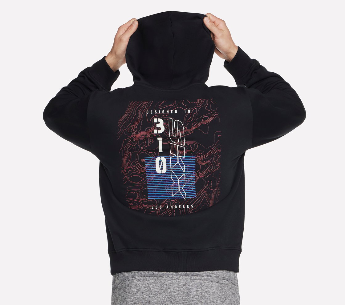 SKECH SWEATS SKX TOPO HOODIE, BBBBLACK