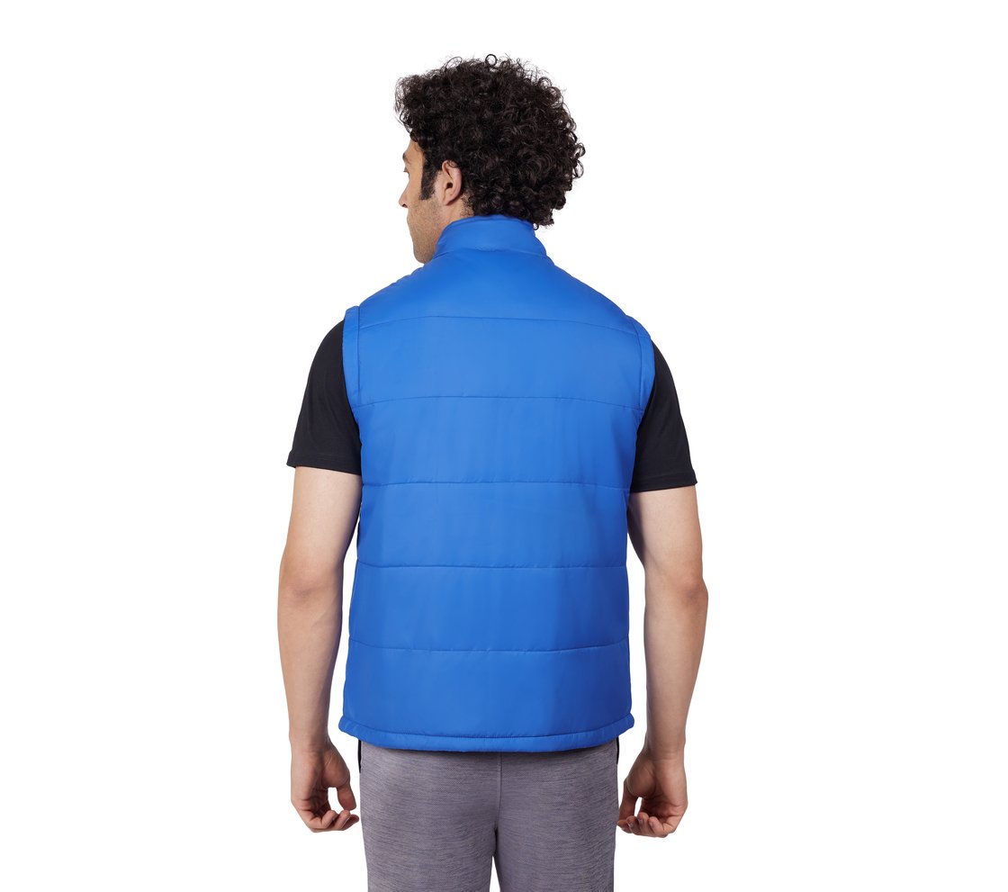 PUFFER VEST, ROYAL/BLUE Apparel Bottom View