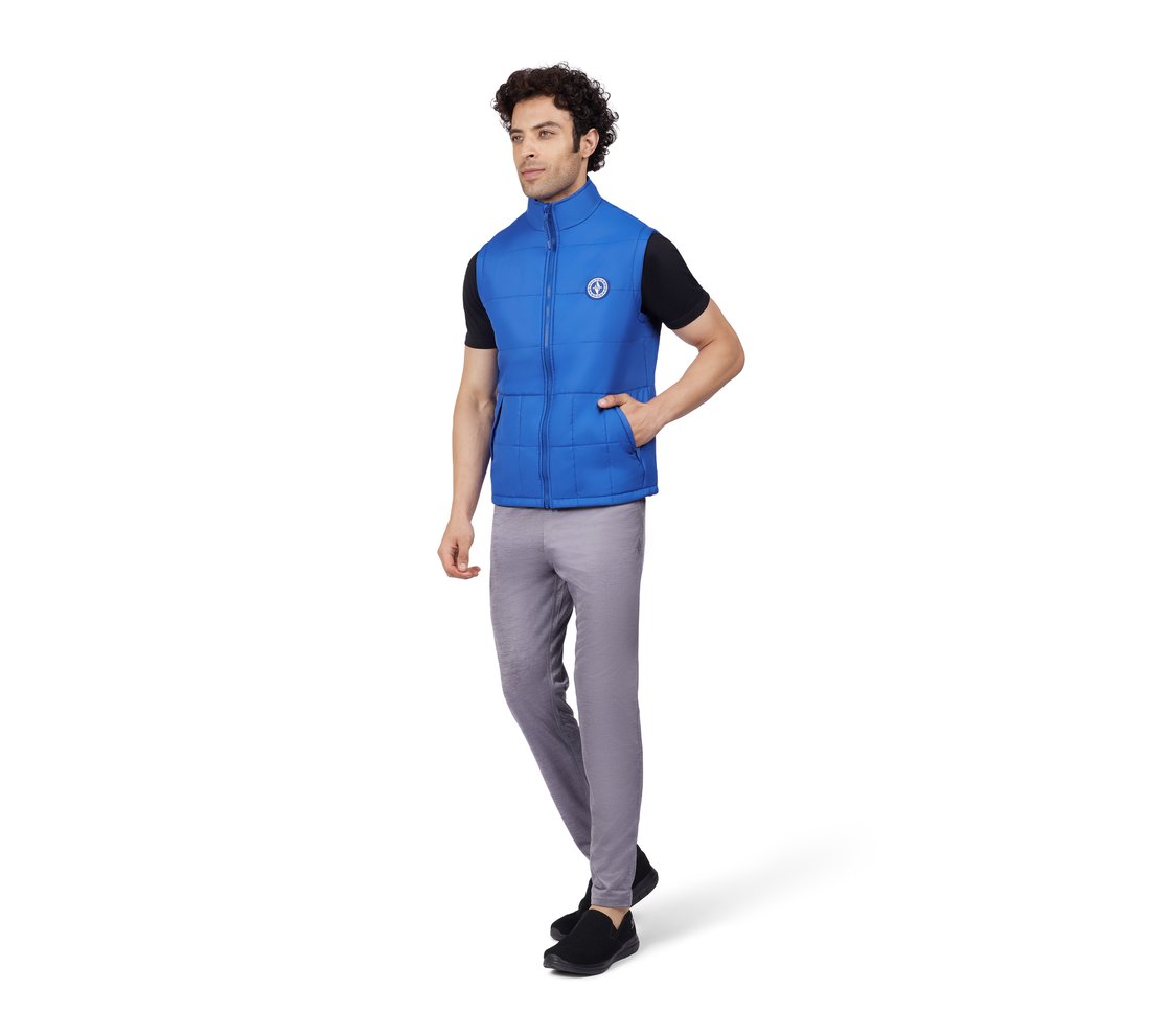 PUFFER VEST, ROYAL/BLUE Apparel Left View
