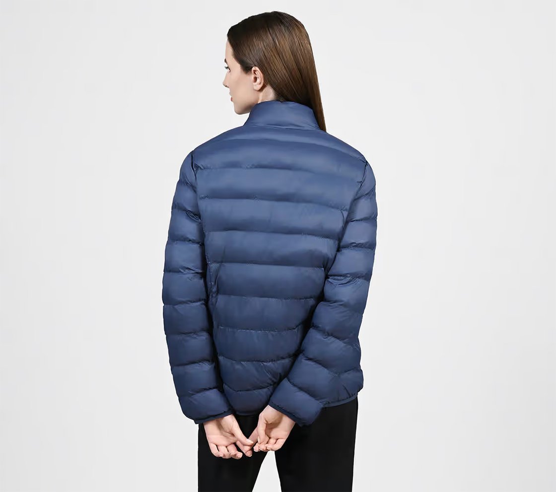 PUFFER FZ JACKET, PURPLE/BLUE