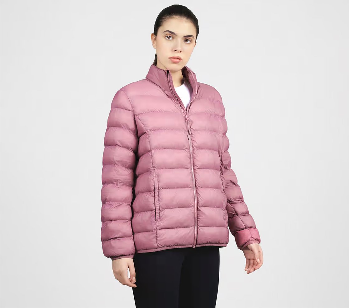 PUFFER FZ JACKET, PURPLE/YELL