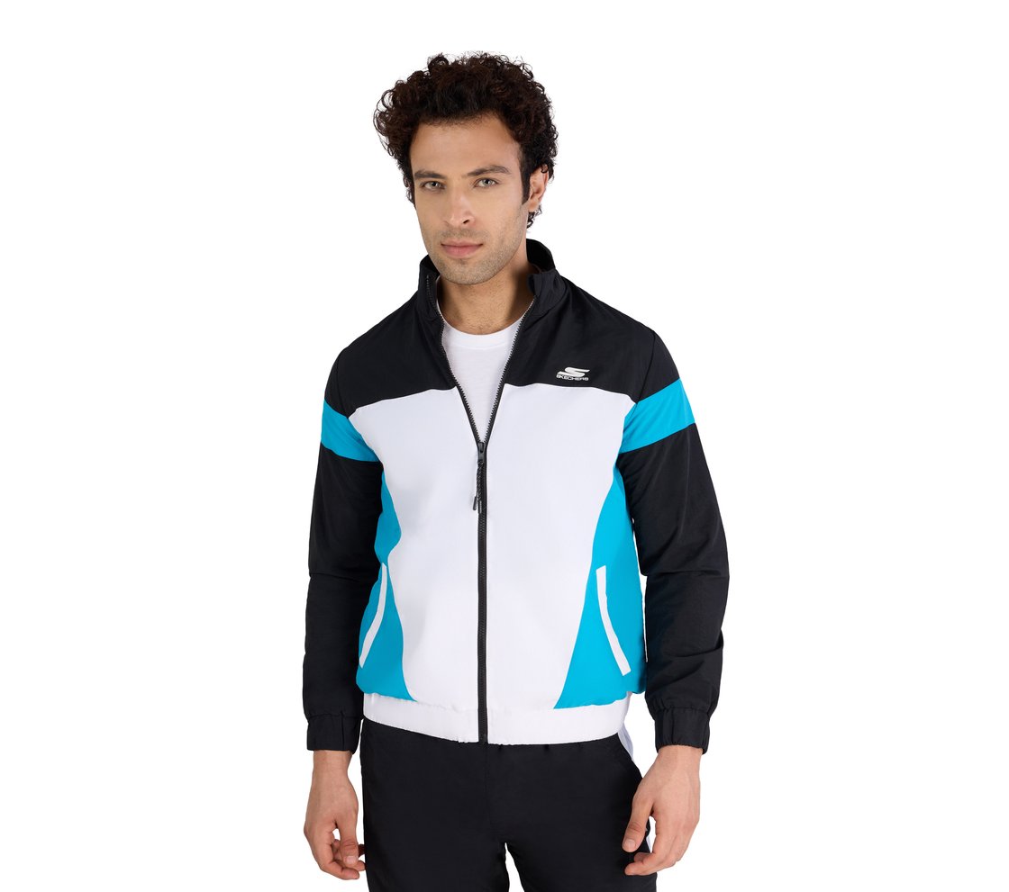 SKECHERS CUT & SEW JACKET, WWHITE Apparel Bottom View