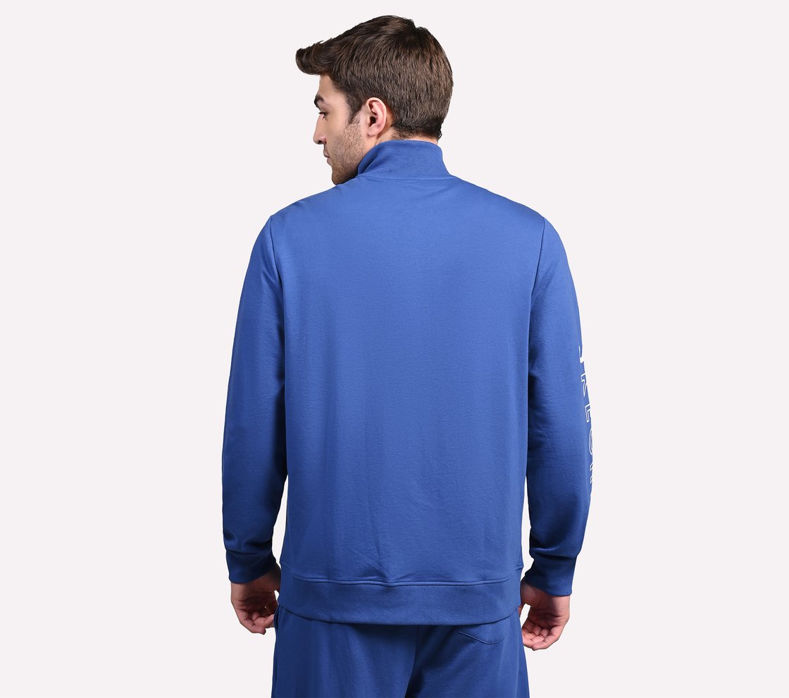 SKECHERS LIFESTYLE JACKET, ROYAL/BLUE Apparel Left View