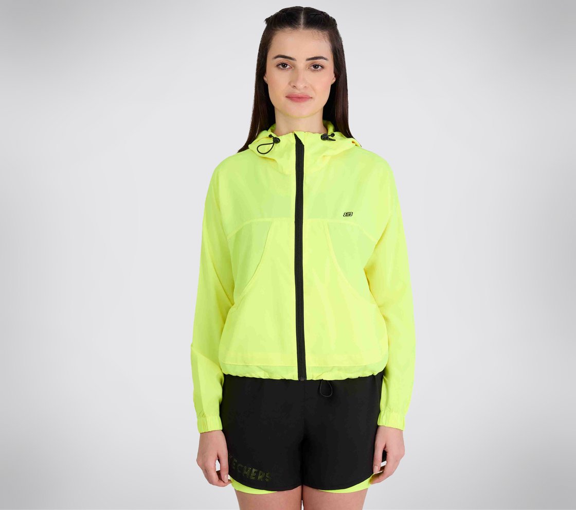 ALL WEATHER JACKET, NEON/YELLOW Apparel Lateral View