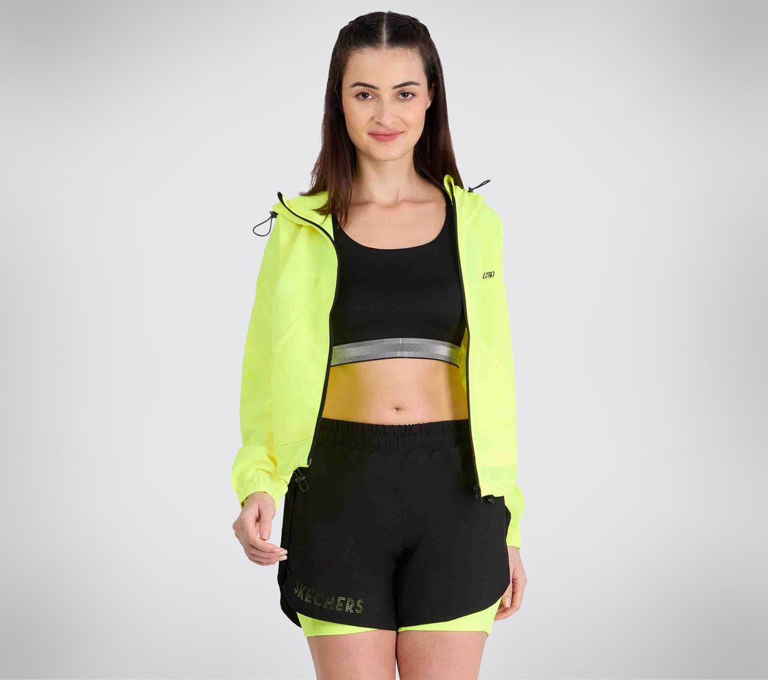 ALL WEATHER JACKET, NEON/YELLOW Apparel Right View