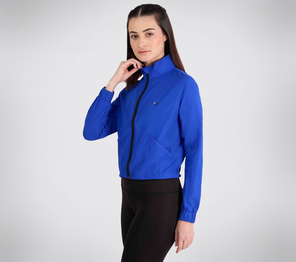 ALL WEATHER JACKET, ROYAL SILVER Apparel Top View