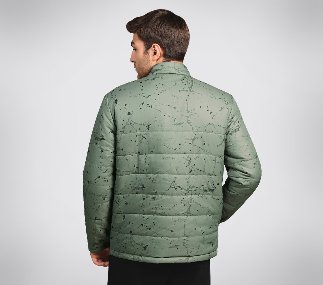 OASIS SPLATTER PUFFER, WWHITE/GREEN Apparel Left View