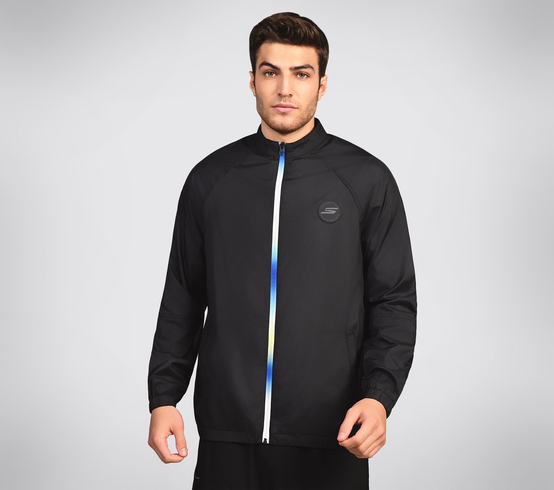SL OMBRE JACKET, BLACK/CHARCOAL/BLUE Apparel Lateral View