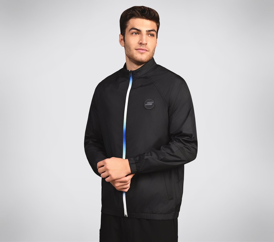 SL OMBRE JACKET, BLACK/CHARCOAL/BLUE Apparel Right View