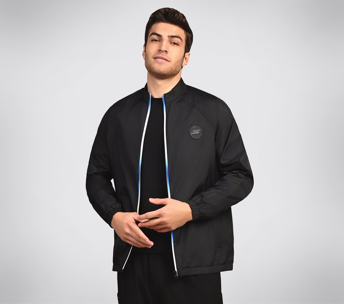 SL OMBRE JACKET, BLACK/CHARCOAL/BLUE Apparel Right View