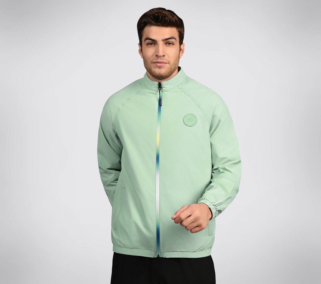 SL OMBRE JACKET, GREY/MINT Apparel Lateral View