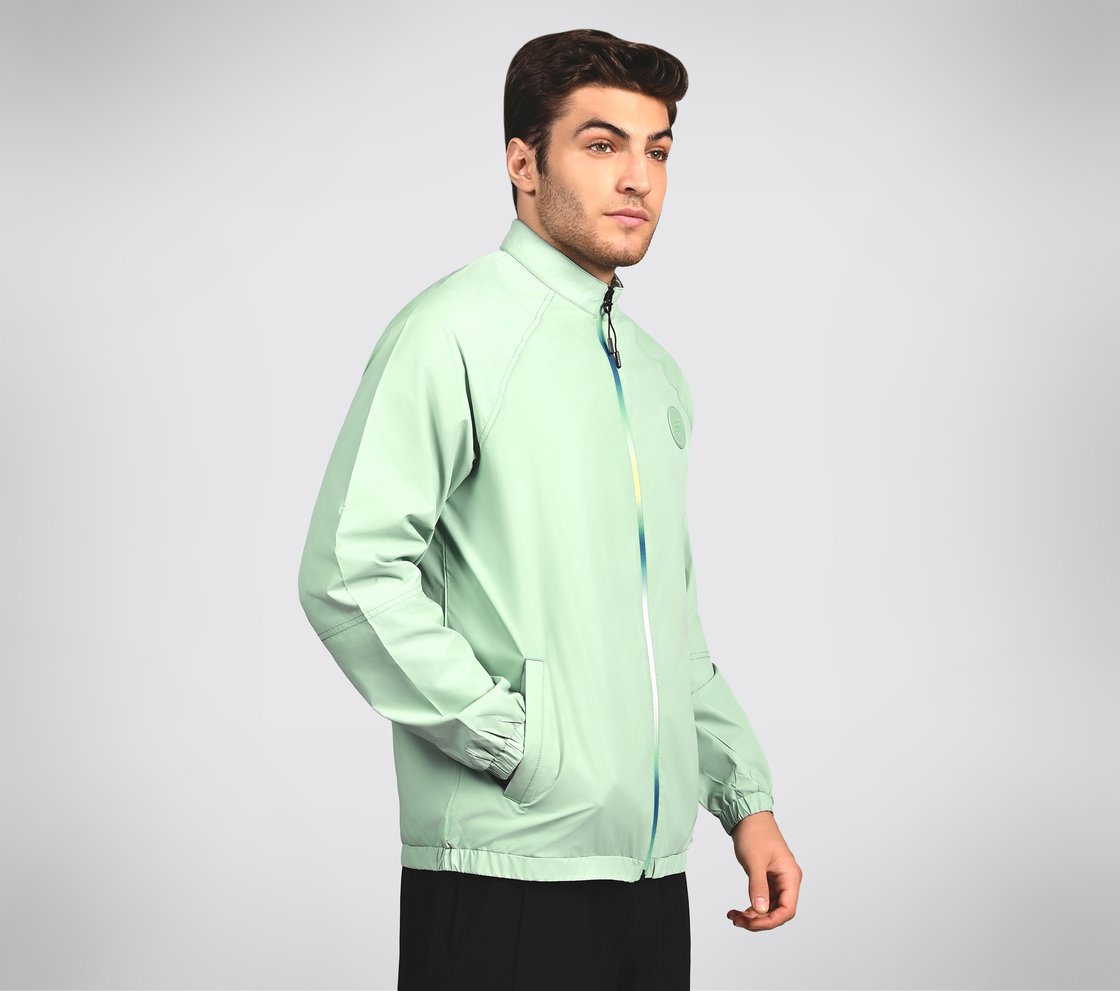 SL OMBRE JACKET, GREY/MINT Apparel Bottom View