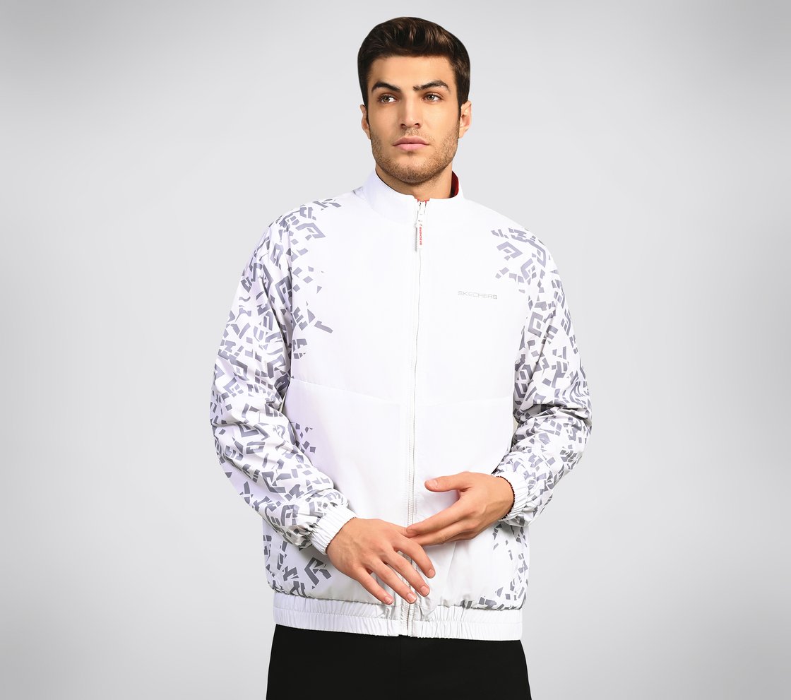 SL ASYMM SLEEVE JACKET, WWWHITE