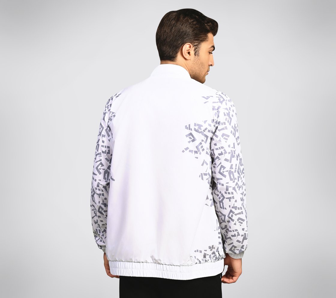 SL ASYMM SLEEVE JACKET, WWWHITE Apparel Left View