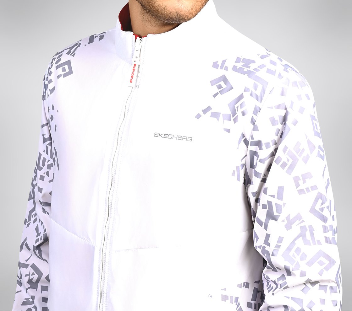 SL ASYMM SLEEVE JACKET, WWWHITE Apparel Right View