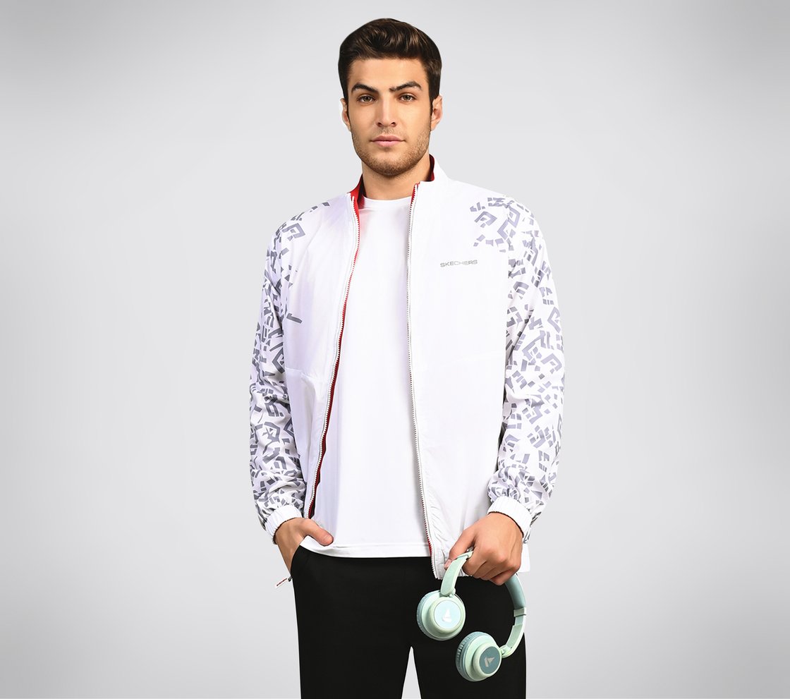 SL ASYMM SLEEVE JACKET, WWWHITE Apparel Right View