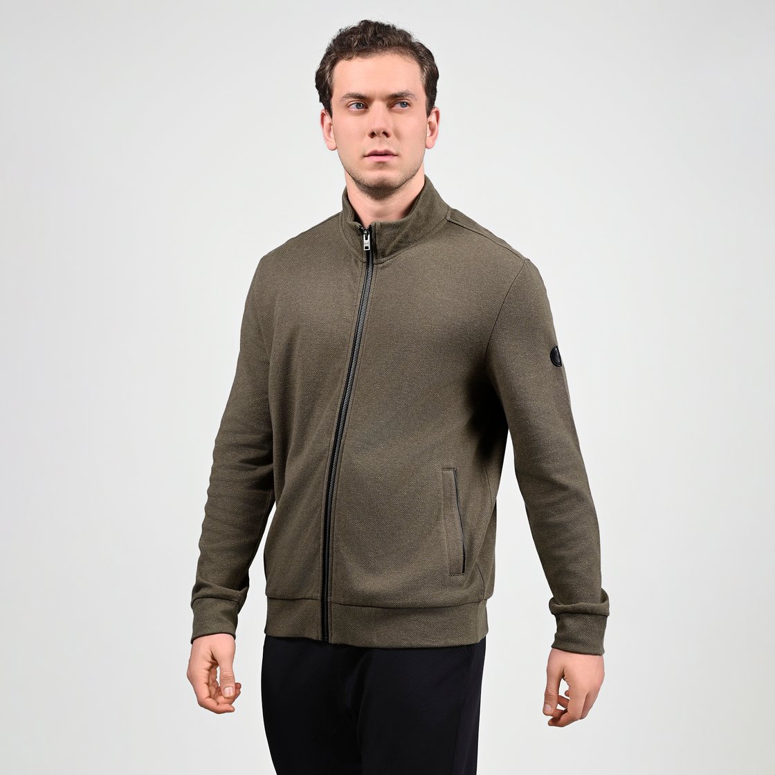 THE HOODLESS HOODIE SKECHSWEAT, WHEAT/NATURAL Apparel Top View