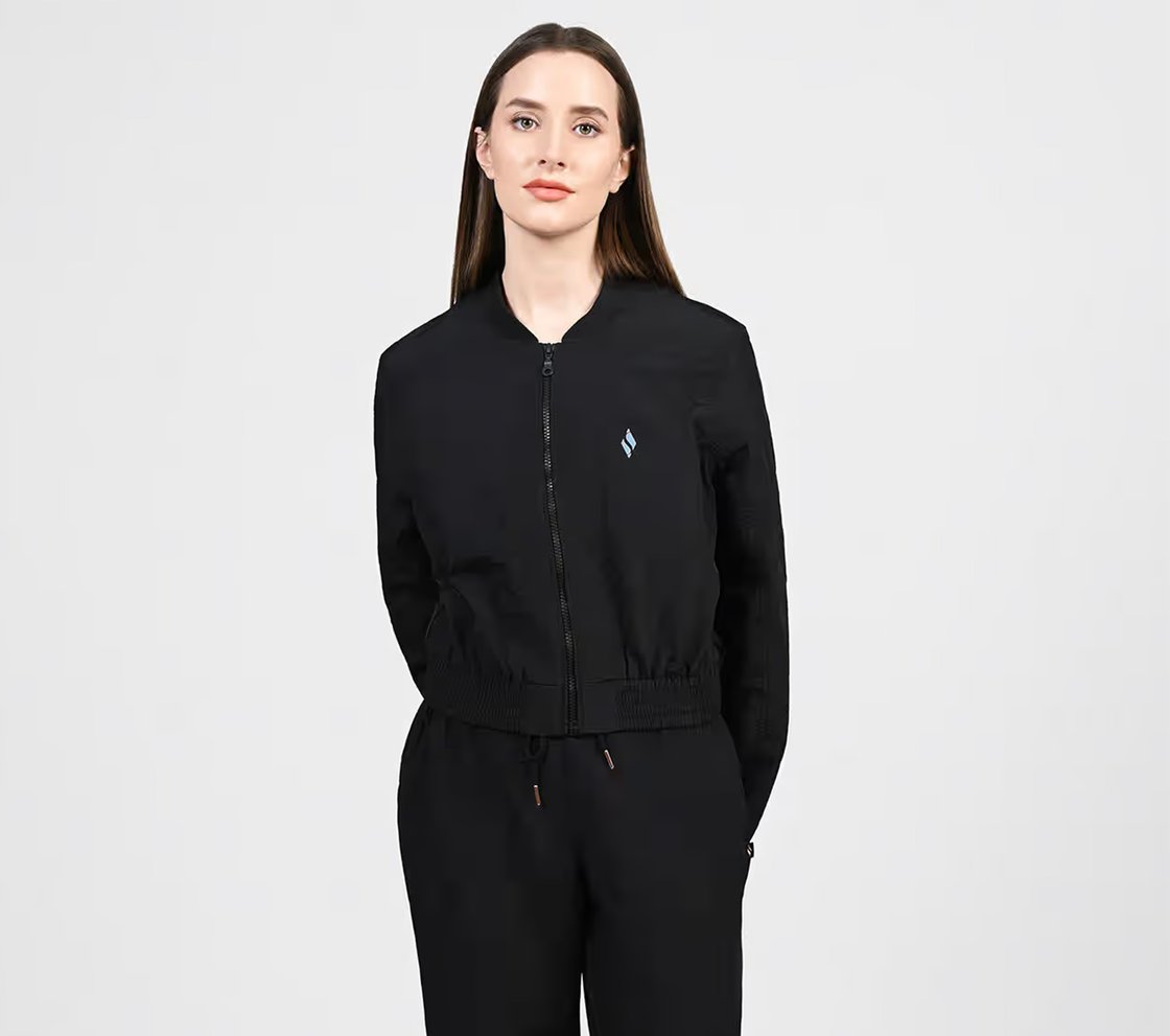 SL RACER CROP JACKET, BBBBLACK Apparel Lateral View