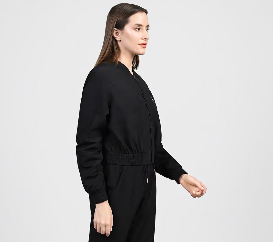 SL RACER CROP JACKET, BBBBLACK Apparel Bottom View