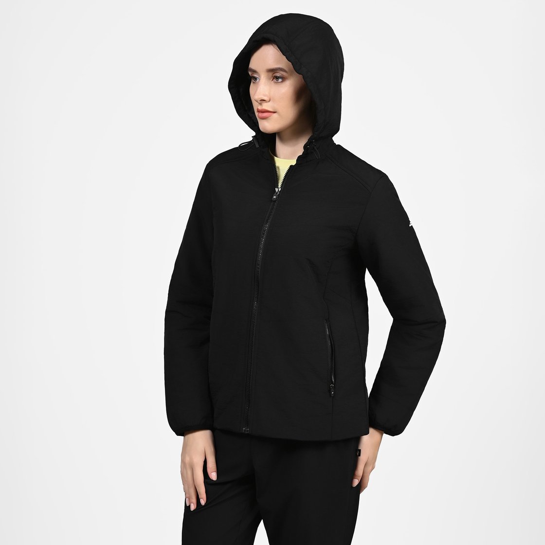 FIREFLY DARK ALLEY PUFFER, BBBBLACK Apparel Top View