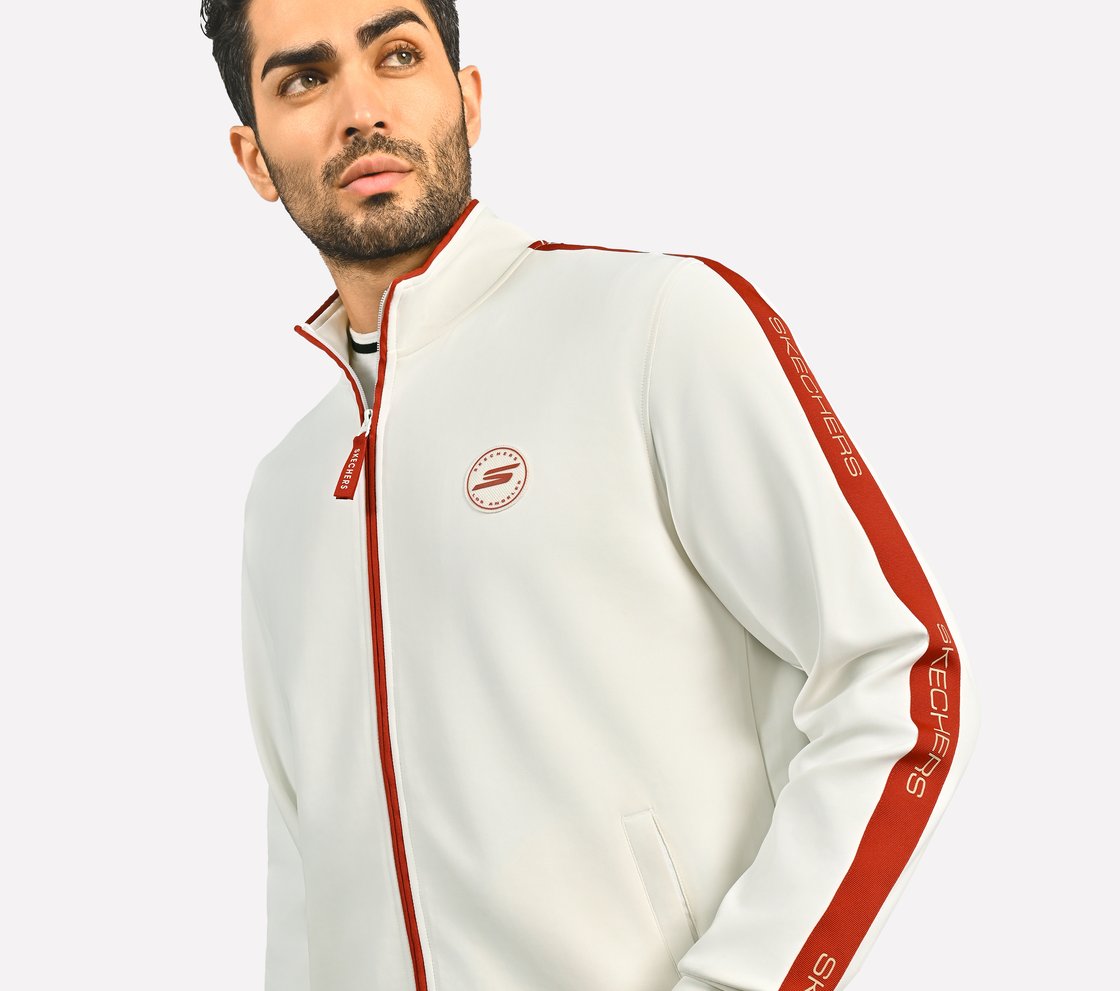 CRICKET TRACK TOP, WHITE