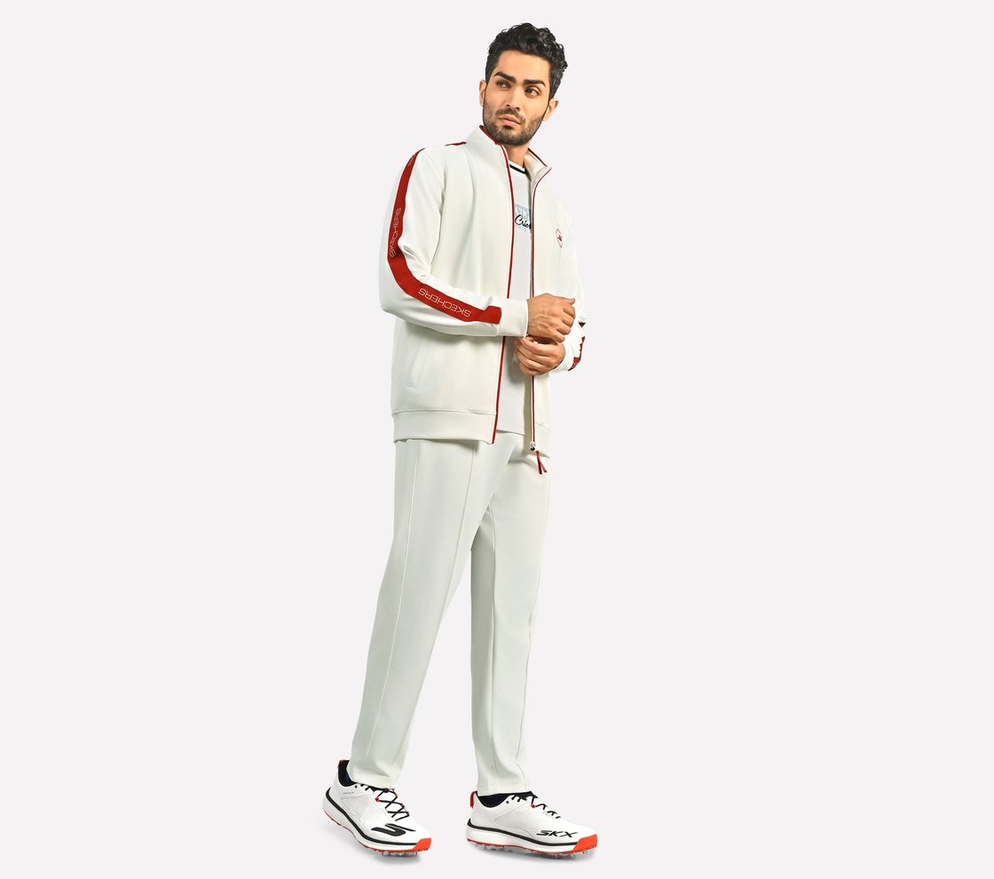 CRICKET TRACK TOP, WHITE