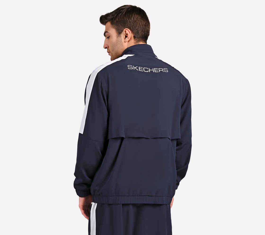 MENS COLORBLOCK TRACK JACKET, NAVY