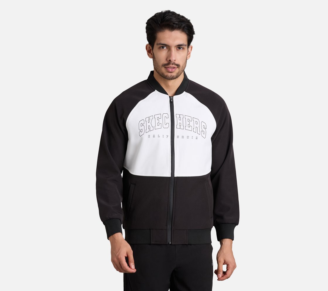 CALIFORNIA BIKER JACKET, BLACK Apparel Lateral View