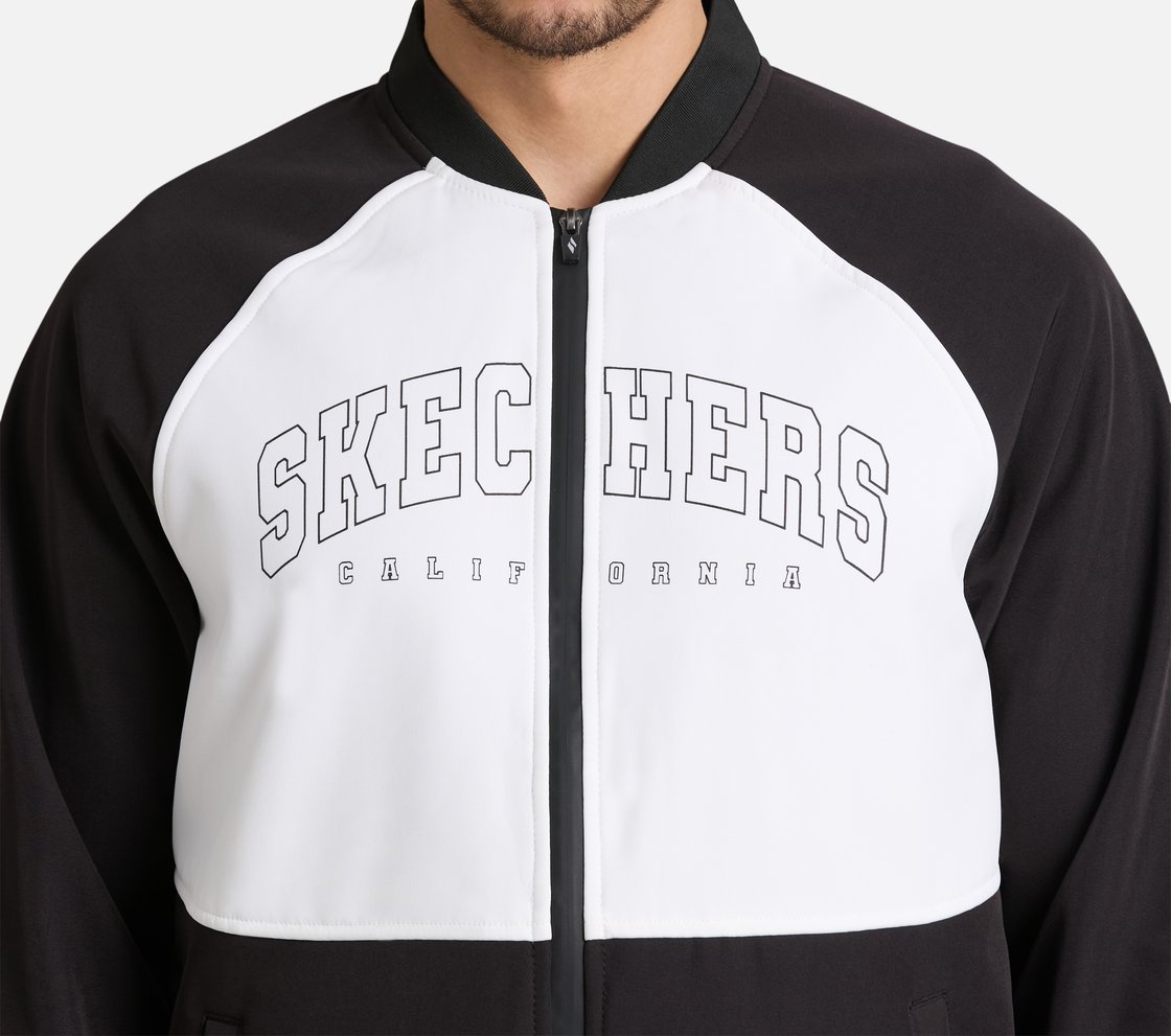 CALIFORNIA BIKER JACKET, BLACK Apparel Right View