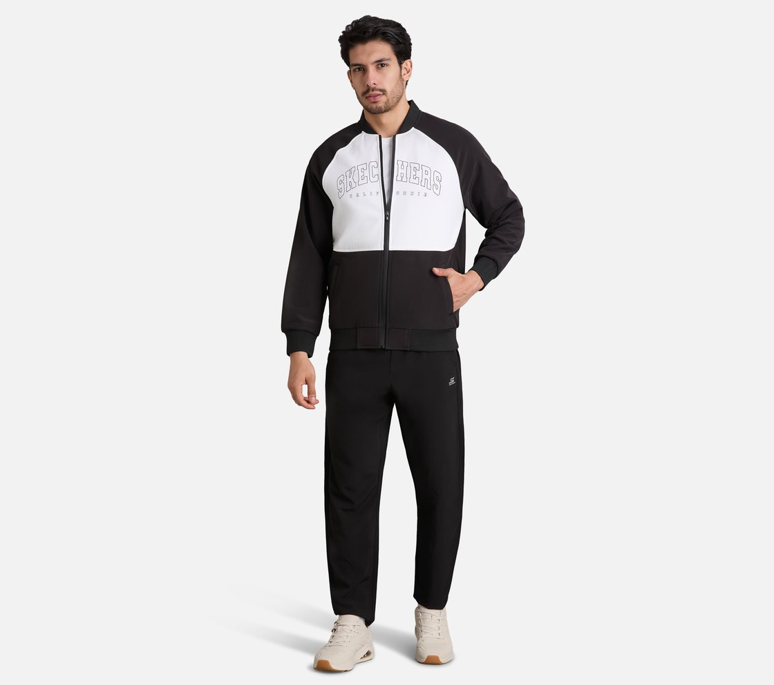 CALIFORNIA BIKER JACKET, BLACK Apparel Right View