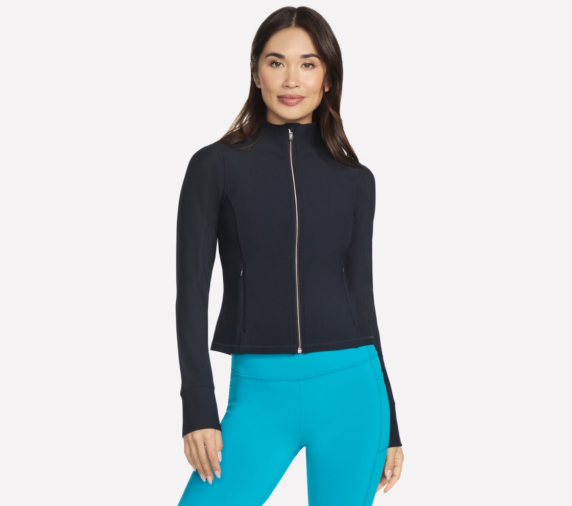 GOFLEX RIB JACKET, BBBBLACK Apparel Lateral View