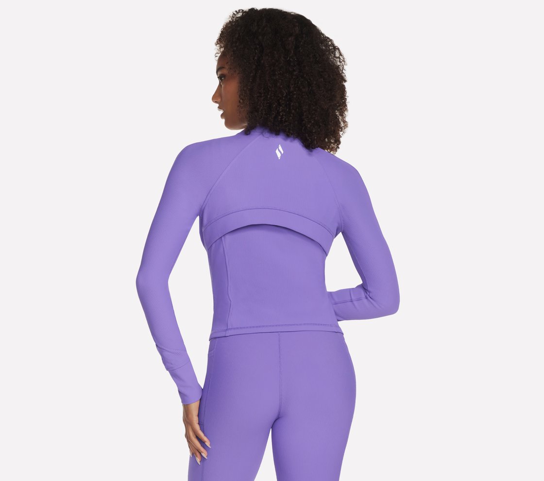 GOFLEX RIB JACKET, NEON PINK/PURPLE Apparel Top View