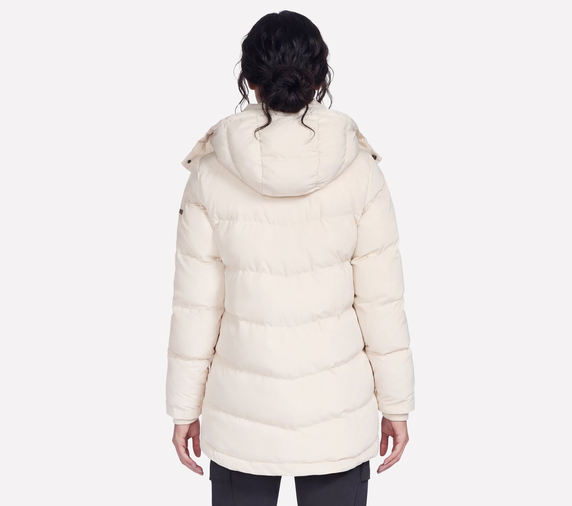 ON-THE-GO LUXE PARKA, NATURAL/TAN Apparel Top View