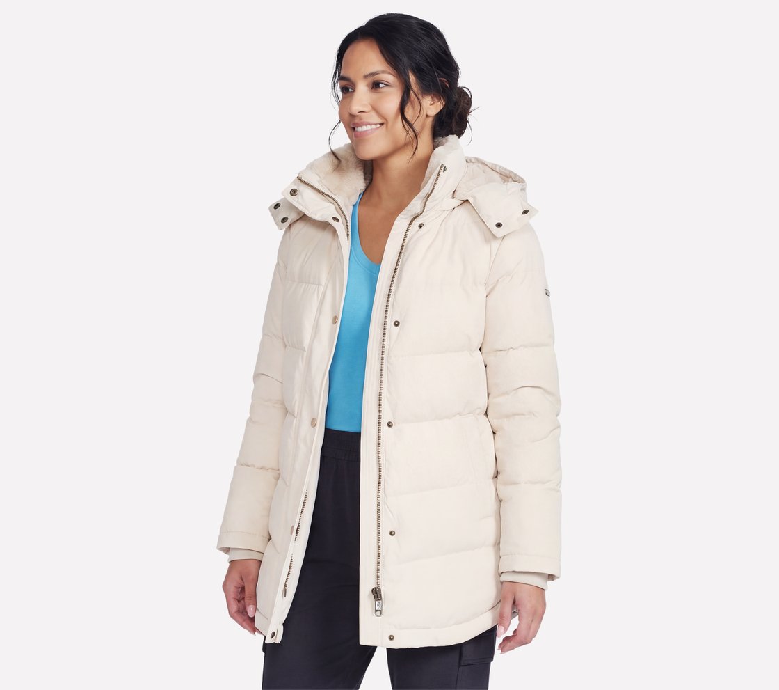 ON-THE-GO LUXE PARKA, NATURAL/TAN Apparel Bottom View