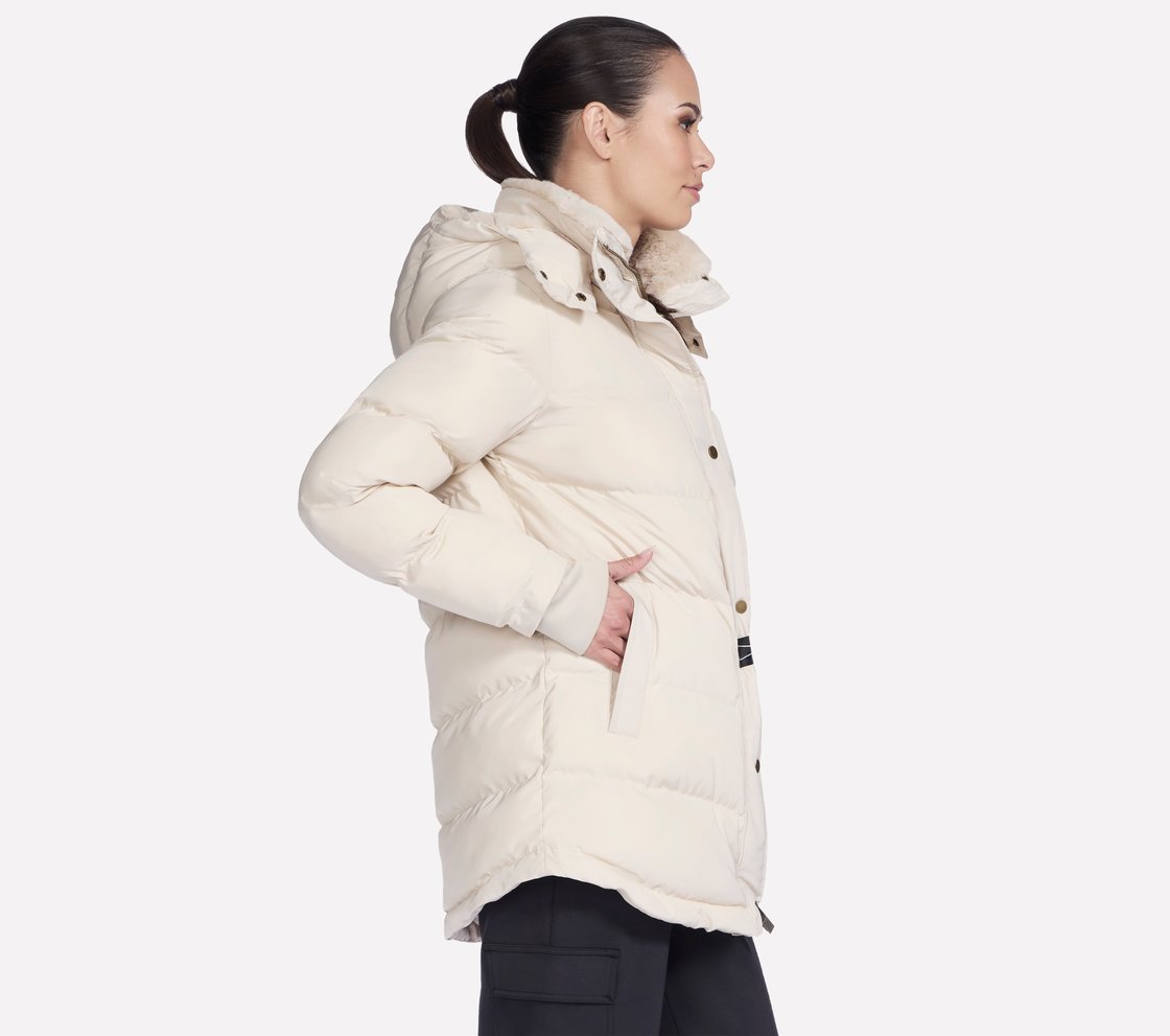ON-THE-GO LUXE PARKA, NATURAL/TAN Apparel Left View