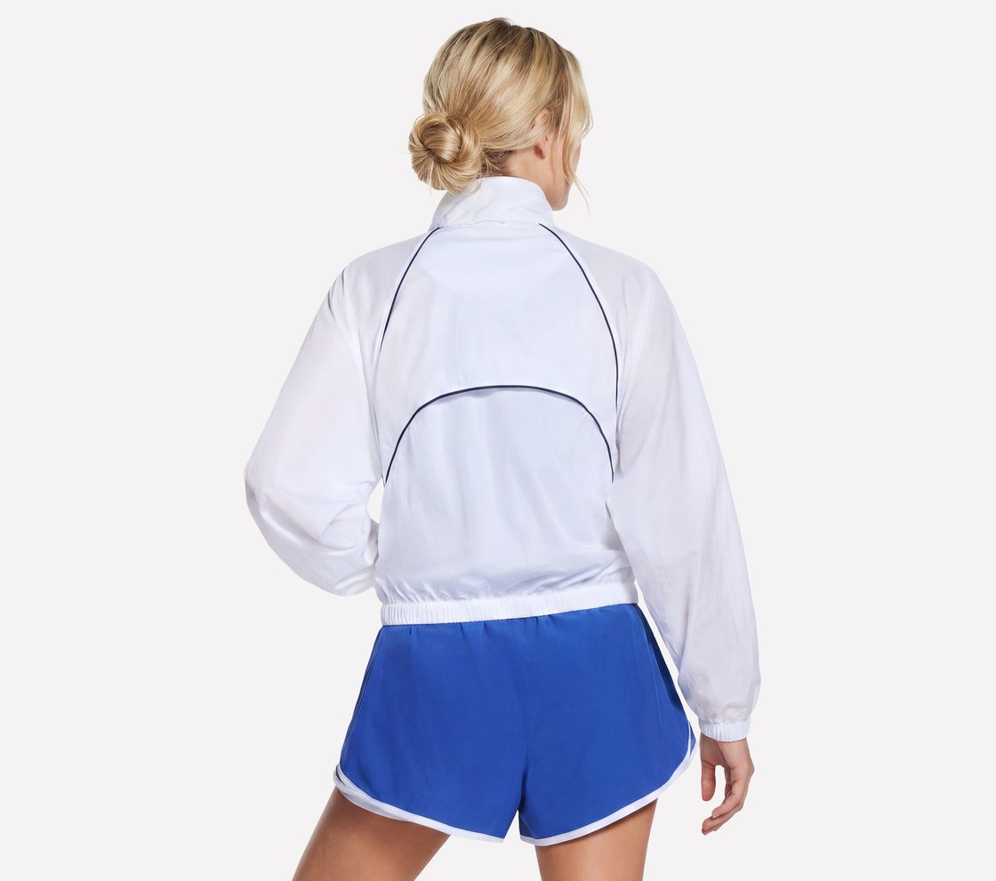 SKECHERS PERFORMANCE TRACK JACKET, WHITE