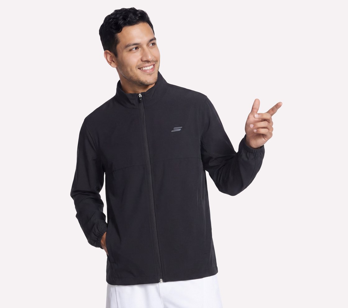 SKECHERS PREMIER DEUCE JACKET, BLACK Apparel Bottom View