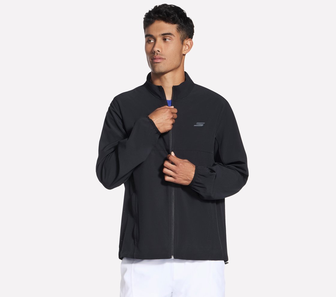 SKECHERS PREMIER DEUCE JACKET, BLACK