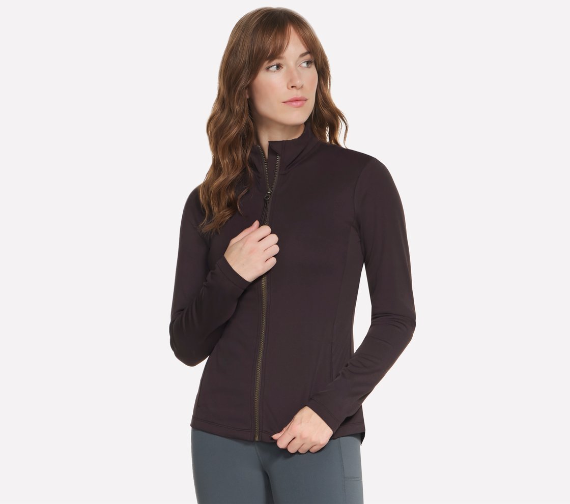 GOFLEX HARMONY FULL ZIP JACKE, BROWN/CHESTNUT