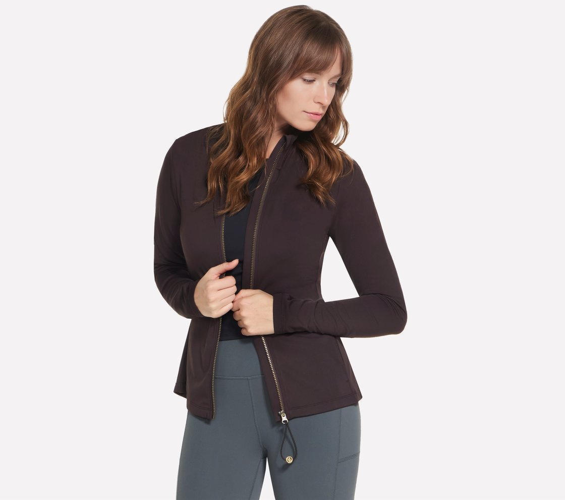 GOFLEX HARMONY FULL ZIP JACKE, BROWN/CHESTNUT