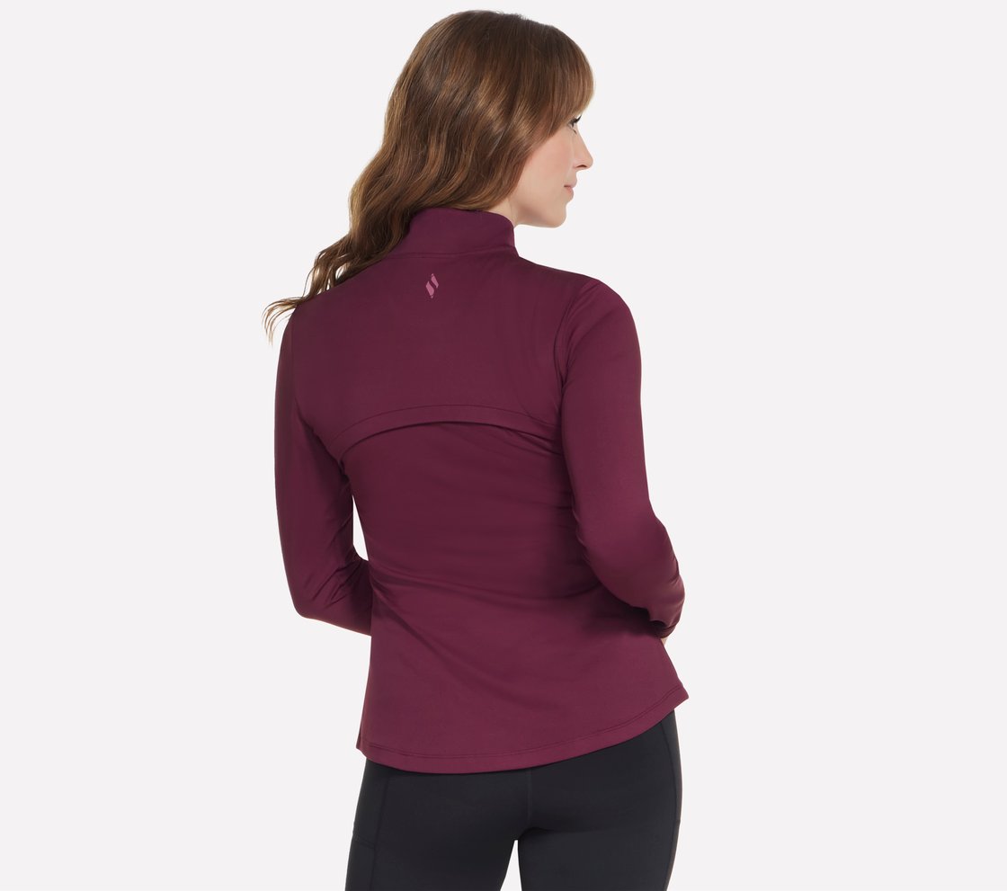 GOFLEX HARMONY FULL ZIP JACKE, BURGUNDY/PINK