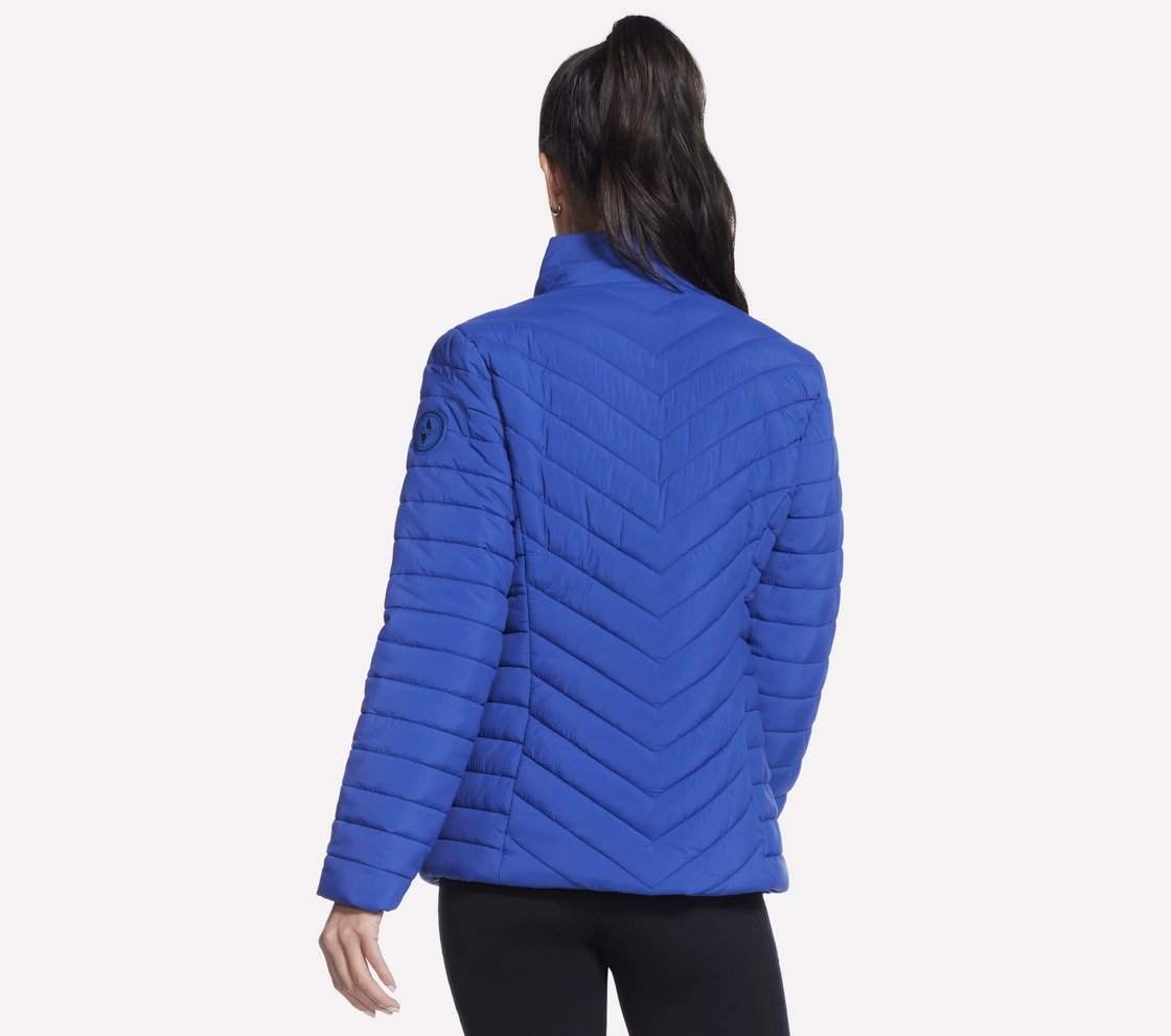 GOSHIELD EVERYDAY JACKET, GUN METAL/ROYAL Apparel Top View