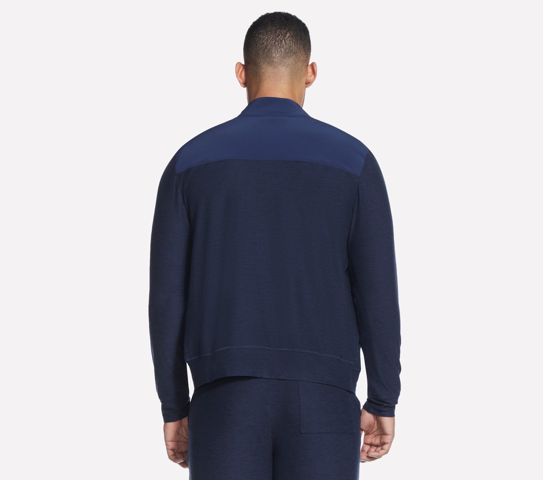 Full Zip Jacket Knit (Asia Spec), NNNAVY Apparel Top View