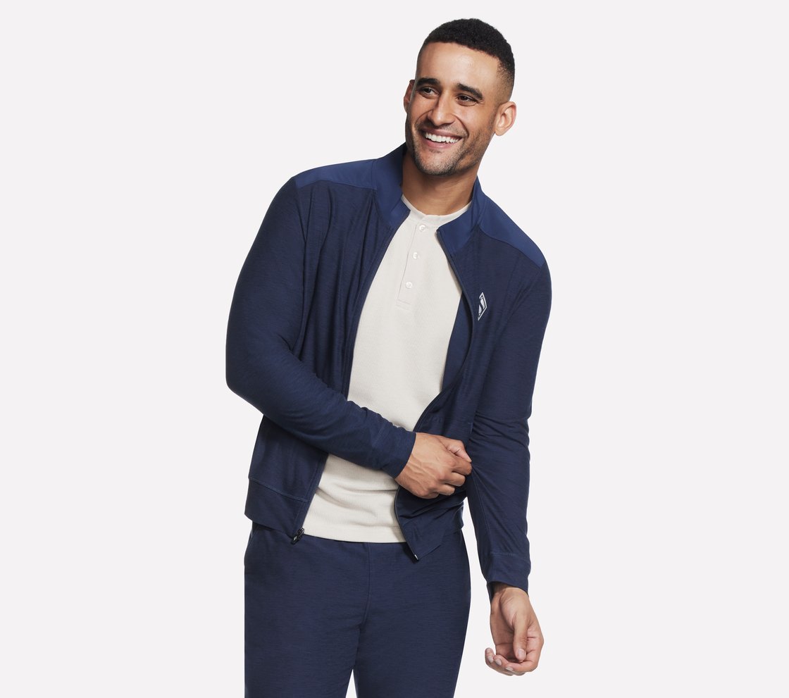 Full Zip Jacket Knit (Asia Spec), NNNAVY Apparel Left View