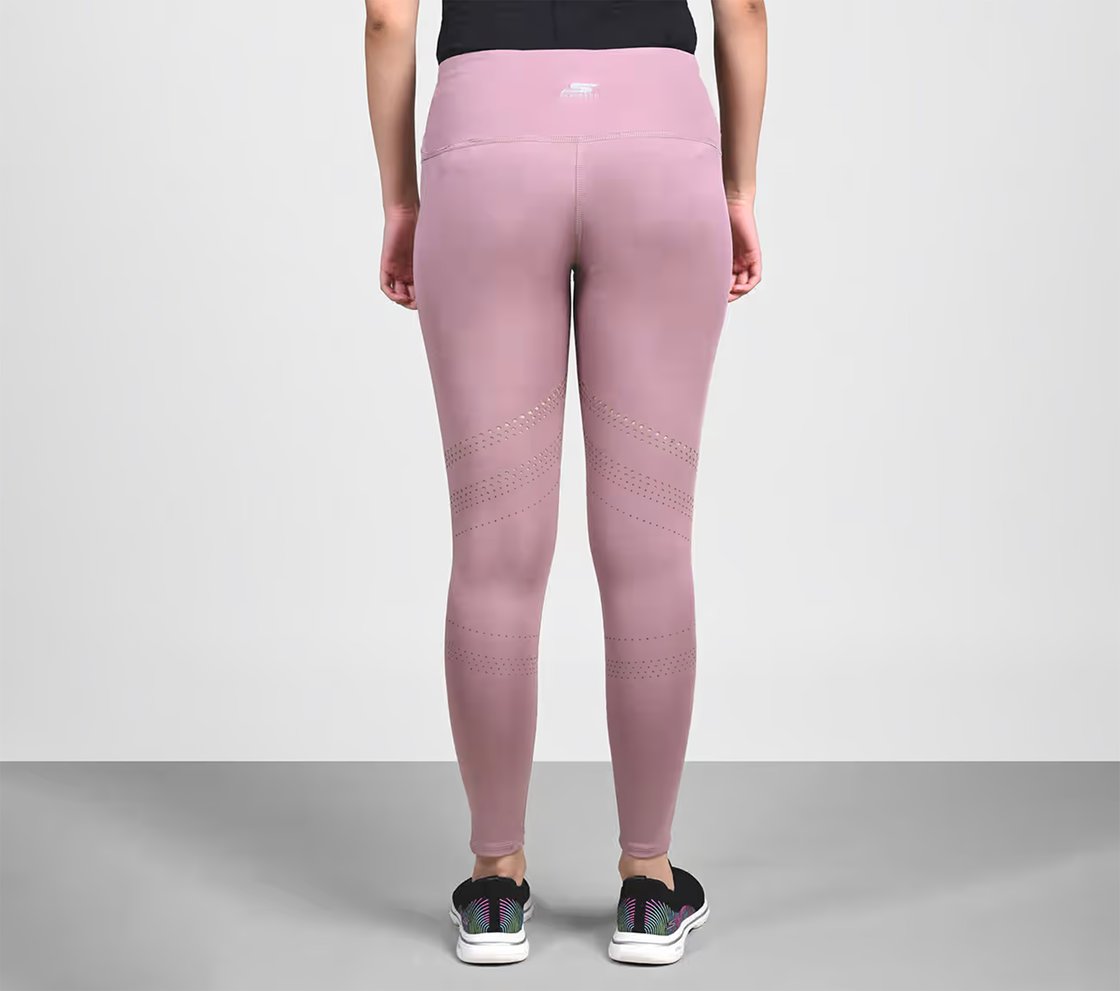 LASER CUT LEGGING, SILVER PURPLE