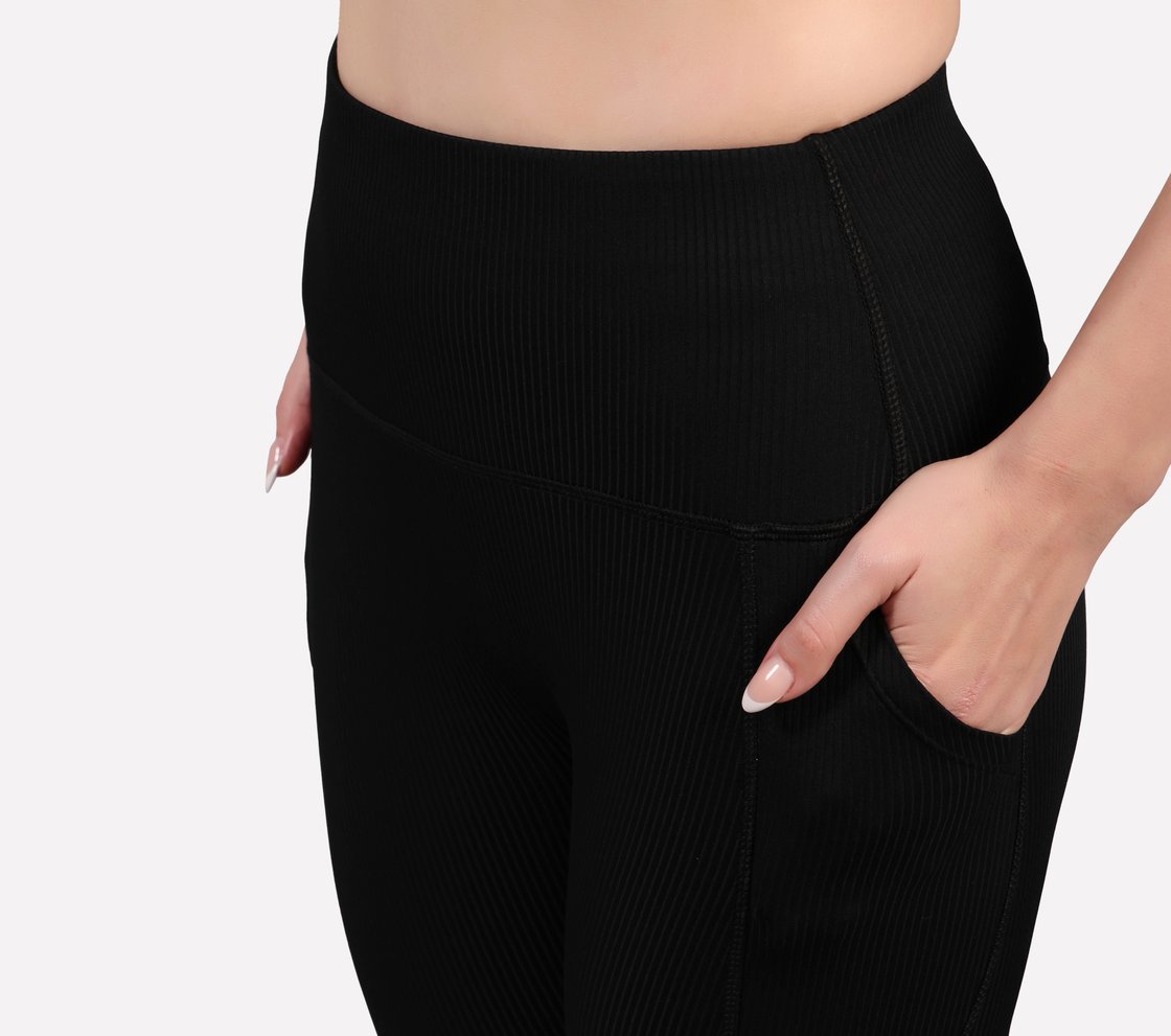 VERTICAL PATTERN PANT, BLACK