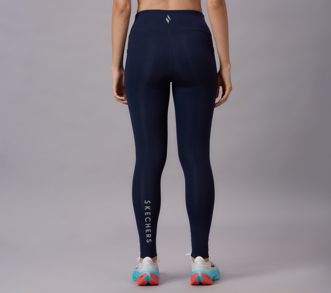 ORGANIC COTTON BRANDED LEGGIN, NAVY