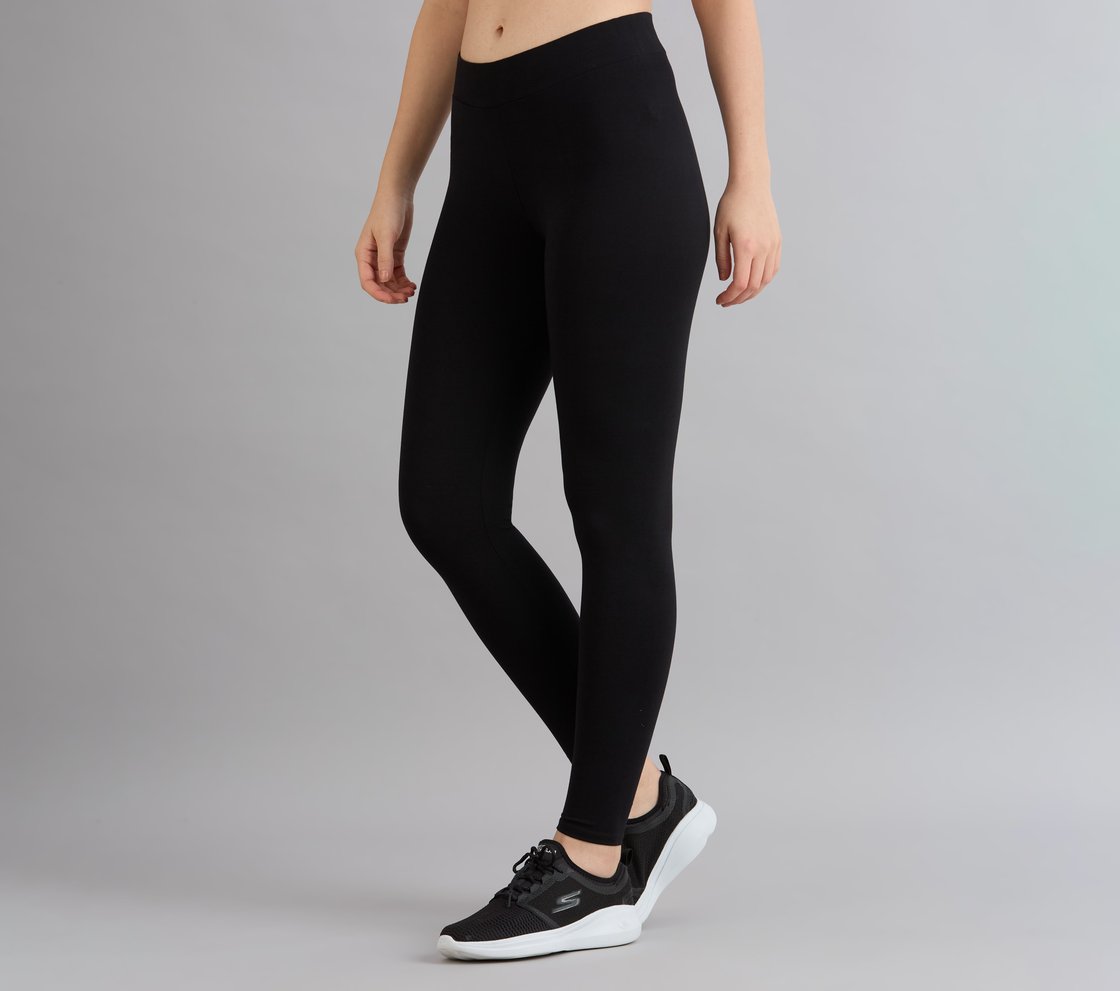 PACK OF 2 LEGGING, WHITE/BLACK/T Apparel Top View