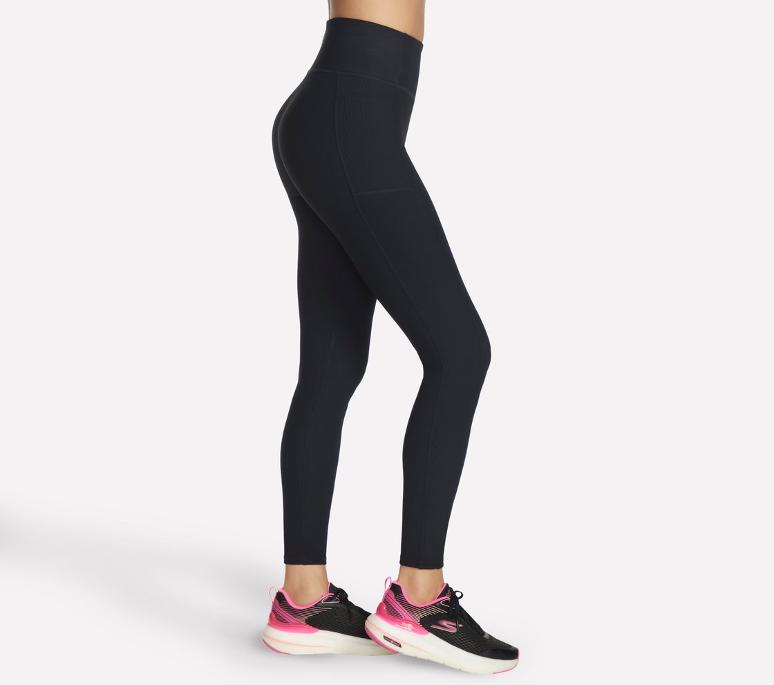 GOFLEX RIB FL HW LEGGING, BBBBLACK