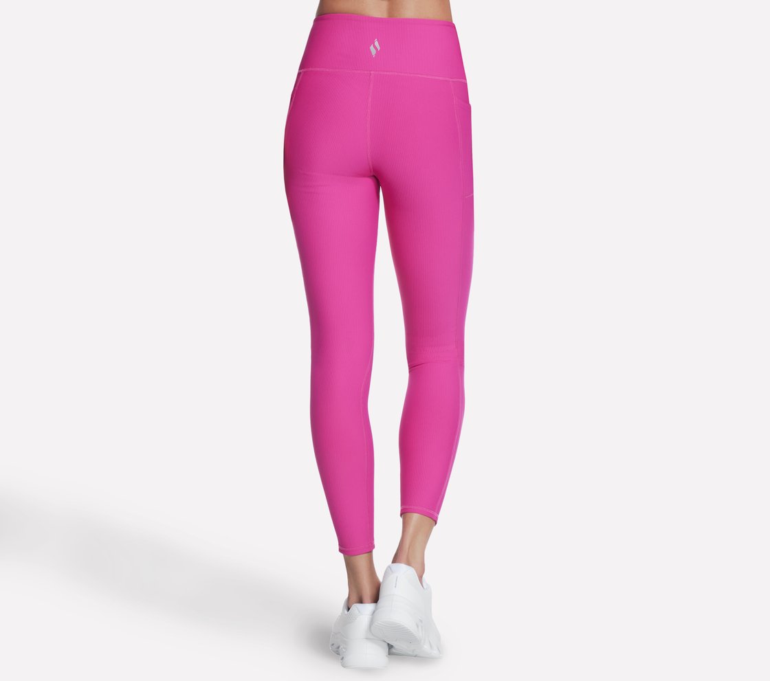 GOFLEX RIB FL HW LEGGING, PPINK Apparel Top View